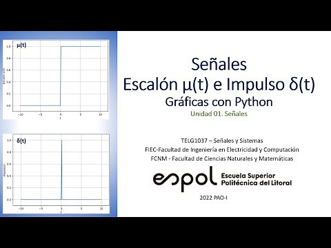Señales Escalón e Impulso unitario, gráficas con Python