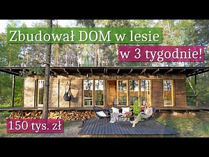 Building 35 sqm CABIN IN THE FOREST - Flat roof Tiny house