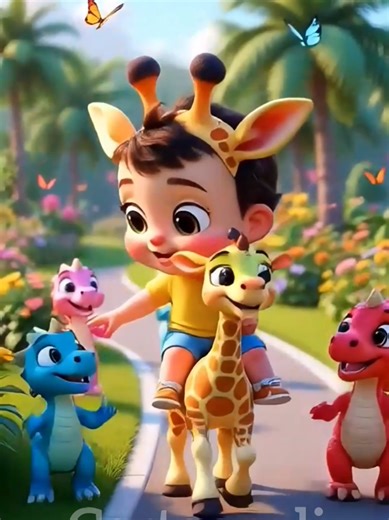 Cute kids riding #kids #kidssong #kidscartoon #cartoonvideo #foryou