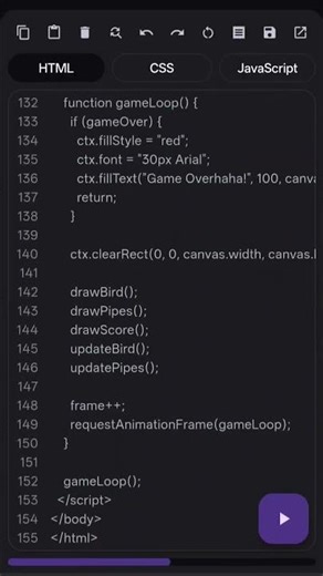 flappy bird in html #html #coding #game #programming
