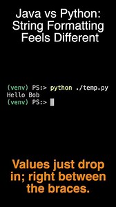 Java vs Python: String Formatting Feels Different
