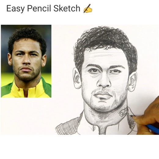 How to Draw Neymar Jr. Step By Step #drawing #neymar #art #cr7 #realmadrid #messi #portrait #pencildrawing #artwork #sayeddrawingacademy #paulpogba #ronaldo #usa #drawingvideo #viralvideochallenge #pencilsketch #artvideo #mbappe #pencilart #reels #football #pele #johncena #viratkohli #Raphinha #brazil #Vinicius #RobertLewandowski #viralreelschallenge #hardikpandya #lamineyamal | Sayed Drawing Academy