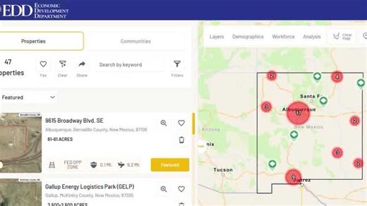 New Mexico unveils online map to aid business development
