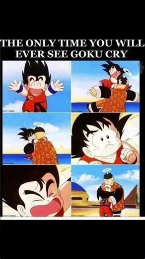 This is the only time when Goku cried in dragonball😯📊#goku#anime#dragonball#shorts