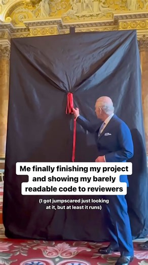 Hey at least it runs… 🙂🙂🤣 #computerscience #softwaredeveloper #softwareengineerlife #softwarearchitecture #codinglife #codingproject #codingmemes #codingjokes #python #programmer #fullstackdeveloper | Cognitive Class