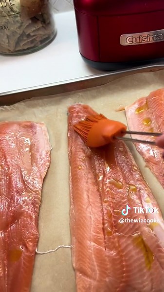 Trout is such a delicious fish… & so easy & quick to cook! These fillets were thin, so it only took about 12 minutes in a preheated 350° F ##troutrecipe