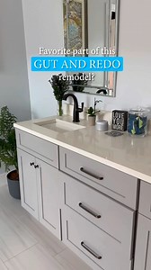 Docking Drawer makes it easy to power up your vanity! 🔌 Erin installed a Blade Duo into her double vanity to create a dedicated space for powering and stowing styling tools. Her ﻿﻿chosen outlet includes USB-A and USB-C ports for charging other devices like phones and Bluetooth speakers. "I had an amazing Docking Drawer experience - both the product and the customer service! When I decided to do a complete remodel of my main bathroom (torn down to the studs, rerouted all the plumbing, etc), I kn