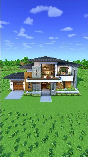 Minecraft Starter Contemporary Modern House