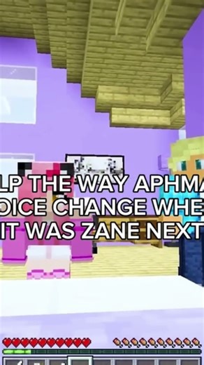 Help, the way aphmau voice change when it was zane next