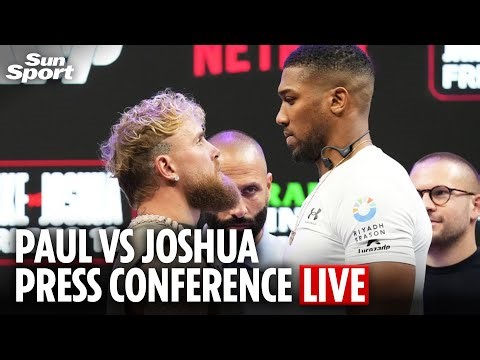 LIVE: Jake Paul and Anthony Joshua face off in pre-fight press conference