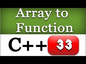 Mind Luster - Learn Passing an Array to a Function in C | CPP Programming Video Tutorial