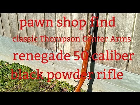 Thompson Center Arms renegade 50 caliber black powder rifle.