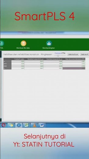 Tutorial SmartPLS 4 #spss #spsshorts #excel #smartpls #sem