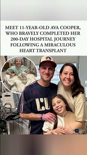 Ava Cooper completes miraculous 200-day heart transplant journey.#AvaCooper #HeartTransplant