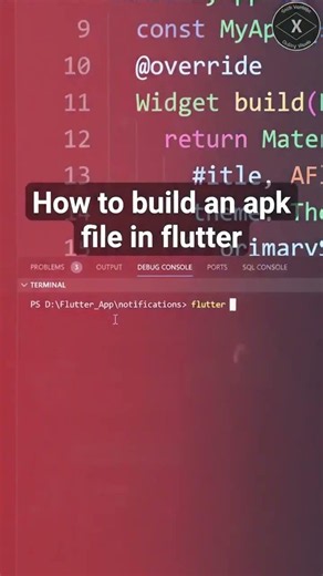 how to build an apk file in flutter