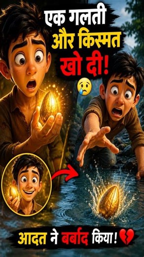 आदत ने सब बर्बाद कर दिया 💔😳 | Emotional Motivational Story Hindi | Motivational Story Hindi #shorts