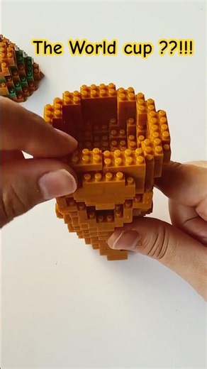 Building The World Cup with Mini Blocks🏆⚽️! Subscribe 🤗 #diy #craft #buildingblocks