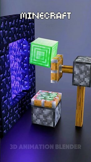 Minecraft Vs Real Life in the Nether 🔥🔥🔥#blender3d #3dart #3danimation #minecraft