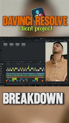 Davinci resolve Client project video editing. timeline breakdown. Dm for video editing.
