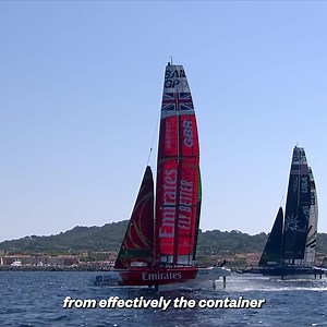 🦸🏻 Super coach Robbie took off his cape and stayed ashore using @oracle data in Saint-Tropez & it turned out well!! 🏆 This it how it went down! #SailGP | Emirates Great Britain SailGP Team