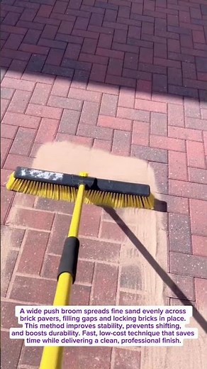 Watch This Simple Sand Sweep Transform Your Brick Driveway Instantly!