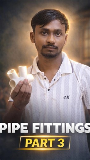 Pipe Fittings Part 3 🔧 | PVC Pipe Installation Work 💧🔥 #pipefittings #plumbingwork #plumberlife