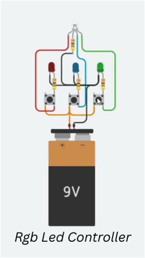 RGB LED Controller Circuit #electronic #shorts #robotics