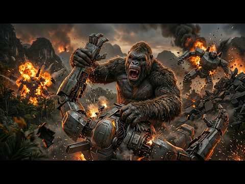 “King Kong vs Mecha Army – Skull Island’s Ultimate 4K Monster Battle!”