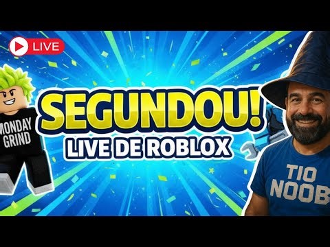 🔥 SEGUNDOUUU DE ROBLOX E TIBIA - VEM JOGAR COMIGO, COM O TIO NOOB - ME AJUDA NESSE RETORNO.