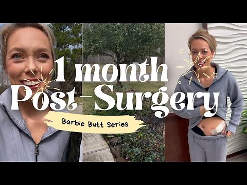 Life 4 Weeks After Barbie Butt Surgery | First Walk, Stitches Out & Pain Management Update