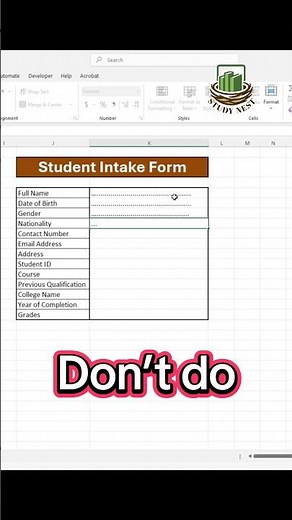 Excel Auto Dotted Format (@*.) | Easy Excel Trick for Beginners | Study Nest
