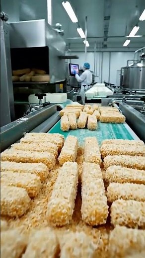 Inside a Fried Mozzarella Sticks Factory | From Cheese Blocks to Crispy Snacks (Full Process)