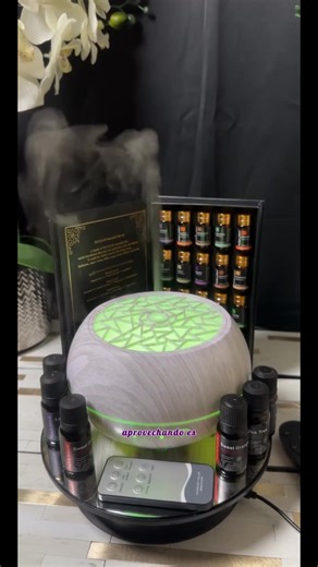 Struggling with Dry Air 550ml Family Diffuser Humidifies Purifies with 6 Therapeutic Oils & Remote-Controlled Ambiance