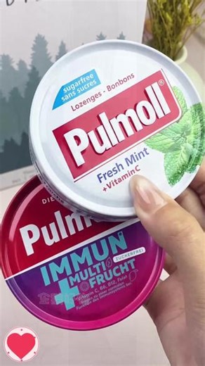 pulmoll/飚摩德国进口口气清新果汁味润喉糖维C薄荷清爽#润喉糖 #水果糖 #清新口气 #糖果 #味道好极了你们想吃吗