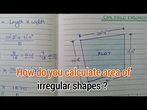 How do you calculate area of irregular shapes | irregular land area calculation