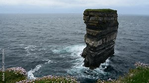 Dun Briste, Downpatrick Head, Ballycastle, Mayo, Connacht, Ireland