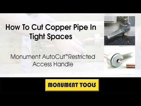 How to cut copper pipe in tight space