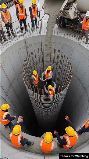 Workers SURPRISED! Mixer Truck Starts Pouring Before Signal... #fail#construction#engineering#shorts