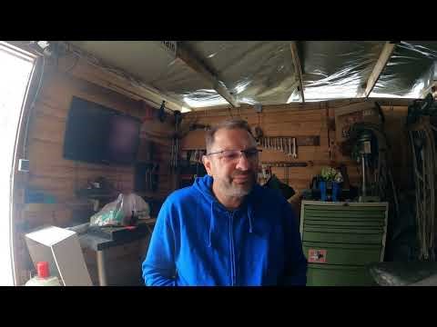 #470 Excavator operation with clearing rake----Broken