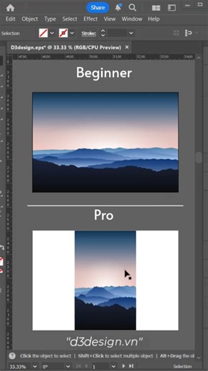 Tips for enlarging vector images with Illustrator #d3design #illustration #adobeillustrator #design