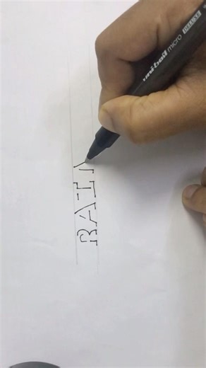 3D Shadow lettering #handwriting #calligraphy #drawing #art #shorts