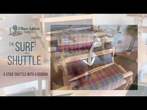 Surf Shuttle: lightweight weaving shuttle for rigid heddle & table looms.