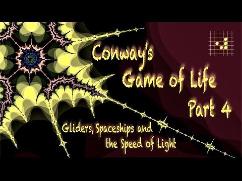Conway's Game of Life: Part 4 (Gliders, Spaceships and the Speed of Light)
