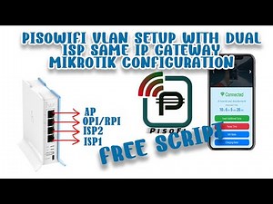 PISOWIFI VLAN SETUP WITH DUAL ISP SAME IP GATEWAY | MIKROTIK CONFIGURATION