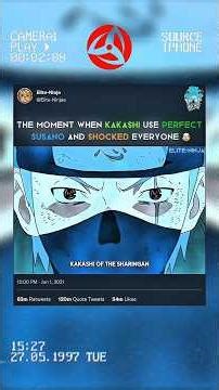 WHEN KAKASHI USE SUSANO 🤯#naruto #anime #trending #narutoshippuden