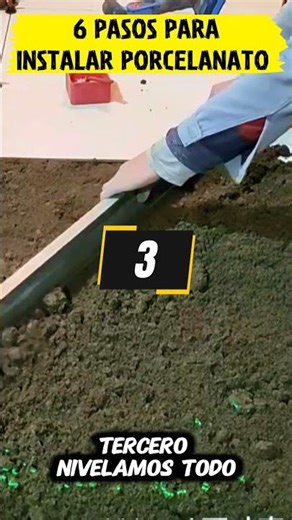 Como INSTALAR porcelanato: PASO A PASO #construccion #albañilería #shorts