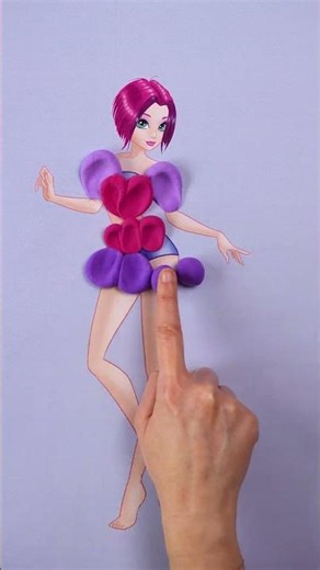 DIY Play-Doh Winx Dress Idea 👗✨ #shorts | Winx Club