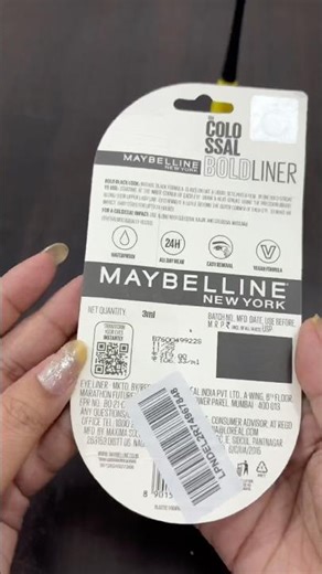 Best Waterproof Eyeliner by Maybelline That Won’t Smudge 💖 #ytshorts