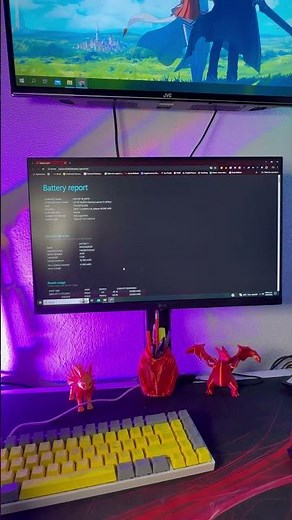 Command to check your battery status (Windows) #tips #pcsettings #gamer
