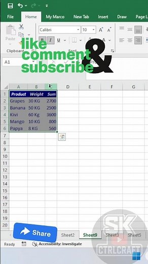 Excel Formatting Shortcuts You Must Know 🔥